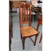 Image 1 : Antique small slat back chair with 18 1/2" seat height and seat of 14" W X 15" D
