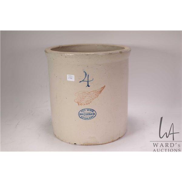 Red Wing Union Stoneware Co. 4 gallon crock