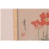Image 2 : Loang Kang (?) artisan signed original watercolour of butterfly and poppies, includes COA, 9" X 9". 