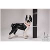 Image 2 : Antique cast iron Boston Terrier door stop, possibly manufactured by Hubley, 9 3/4" in height