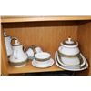 Image 1 : Bareuther German dinner service including dinner plates, side plates, bowls, fruit nappies, cups and