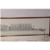 Image 3 : Two gilt framed prints of etching of scenes in Venice, each framed dimensions 10" X 40". Note: Unava