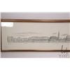 Image 4 : Two gilt framed prints of etching of scenes in Venice, each framed dimensions 10" X 40". Note: Unava