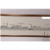 Image 5 : Two gilt framed prints of etching of scenes in Venice, each framed dimensions 10" X 40". Note: Unava