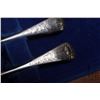 Image 3 : Wooden canteen containing Birks Tudor Wreath Regency Plate flatware including settings for eight of 