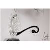 Image 2 : Selection of what appears to be Belfor black core crystal wine glass including seven 6", six sherbet