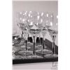 Image 3 : Selection of what appears to be Belfor black core crystal wine glass including seven 6", six sherbet