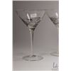 Image 4 : Selection of what appears to be Belfor black core crystal wine glass including seven 6", six sherbet