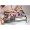 Image 2 : Selection of needlework accessories including two 18" frames, patterns, table top needlework frame, 