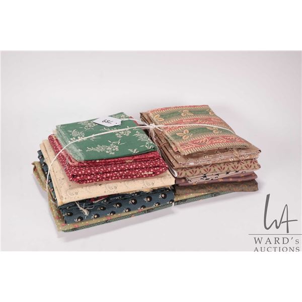 Selection of cotton quality fabric, yardage unknown