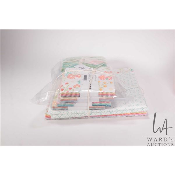Selection of pre-cut quality cotton quilt squares "Sunnyside Up" by Corey Yoder and Tilda The Sunkis