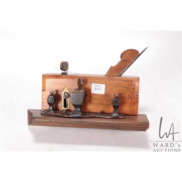 Antique D. Kimberley & Sons plough plane patent number 2848, 1829-1899. Comes with one blade