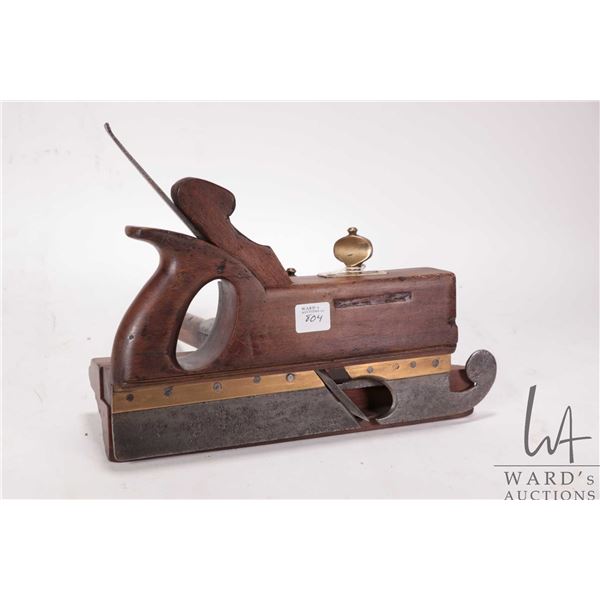 Antique plough plane by Bridle, circa 1810 with one blade