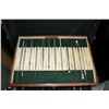 Image 2 : Remington leather wrapped 8 drawer tool box with assorted hand tools including picks, sculpting tool
