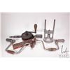 Image 1 : Selection of vintage and antique drills and accessories including Irwin expansion bit in original bo