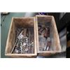 Image 1 : Pair of Stanley plane boxes for Stanley #45 and Stanley #55 planes, with no lids, as well as a selec