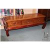 Image 1 : Oriental rosewood three drawer cabinet suitable for bed end, 18" H X 48" L X 16" W