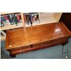 Image 2 : Oriental rosewood three drawer cabinet suitable for bed end, 18" H X 48" L X 16" W