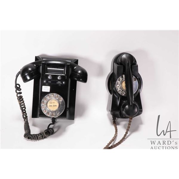 Two vintage wall phones including 1960's ETL Industrial bakelite phone plus a English GEC Muraphone 