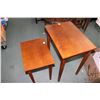 Image 2 : Pair of modern, clean lined nesting tables, largest table 26" H X 20" X 14"