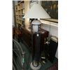 Image 1 : Set of three living room Neo Classical style table lamps with metal galley and stone/ stone like bas