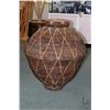 Image 1 : Large woven snake charmers lidded basket 28" in height. Note: Unavailable for shipping. Local pickup