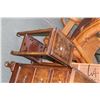 Image 3 : Selection of mid 20th century furniture including double pedestal vanity with swing mirror and cabri