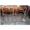 Image 2 : Matched pair of metal breakfast stool with backs, 24" seat heights