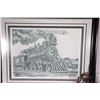 Image 2 : Vintage United Clock Corp locomotive electric mantle clock, working at time of cataloguing, needs mi