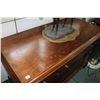 Image 2 : Mid 20th century five drawer walnut dresser with bulbous supports, 35" H X 50" W X 23" D
