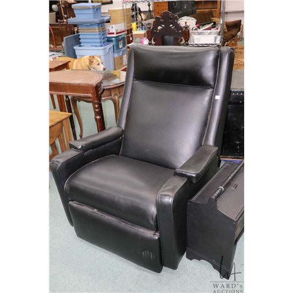 Vintage black recliner