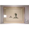 Image 2 : Lipa Pitsiulak, Pangnirtung, framed stonecut print "Man Going Fishing" marked in syllabics, overall 