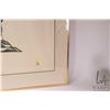 Image 3 : Lipa Pitsiulak, Pangnirtung, framed stonecut print "Man Going Fishing" marked in syllabics, overall 