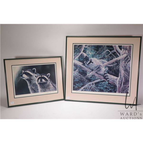 Andrew Kiss, two framed limited edition prints including "The Bandits" 327/390, overall dimensions i