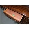 Image 3 : Semi contemporary double pedestal C-Curve roll top desk with fitted pigeon hole interior, made by Ja