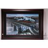 Image 2 : Max Jacquiard, limited edition framed print titled "High Level Crossing" 18/135, overall dimensions 
