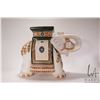Image 4 : Asian elephant ceramic garden stool 17" in height