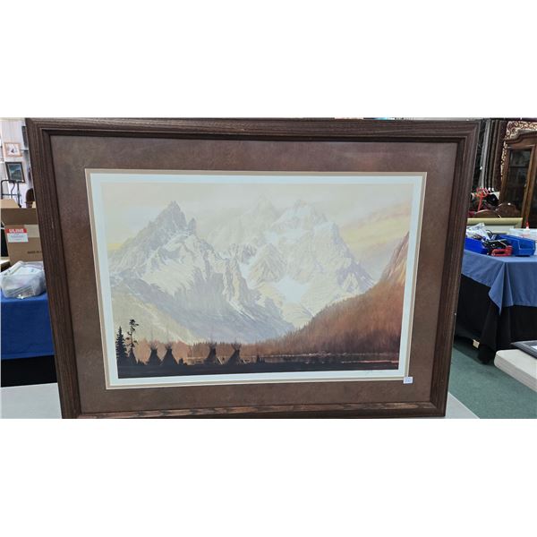 Roy Kerswill, framed print titled "In the Gloaming", appears to be pencil signed by artist, overall 