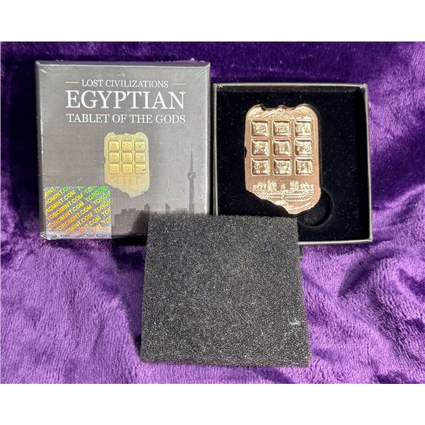 2025 "LOST CIVILIZATIONS EGYPTIAN TABLET OF THE GODS" 1 OZ COPPER MEDAL