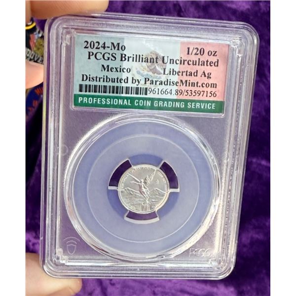 MEXICO LIBERTAD SILVER COIN - 2024 - BRILLIANT UNCIRCULATED