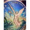 Image 4 : MEXICO LIBERTAD REPLICA COIN - 2024 - ONE TROY OUNCE .999 FINE COPPER - COLORIZED