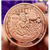 Image 7 : MEXICO LIBERTAD REPLICA COIN - 2024 - ONE TROY OUNCE .999 FINE COPPER - COLORIZED