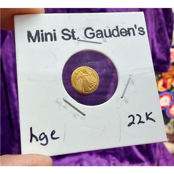 MINIATURE REPLICA OF A 1908 SAINT-GAUDENS DOUBLE EAGLE COIN
