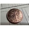 Image 3 : COPPER BULLION ROUNDS - SILVER DOLLAR REPLICAS - ONE AVDP OUNCE .999 FINE COPPER (X2) AND ONE TROY O