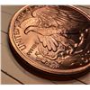 Image 6 : COPPER BULLION ROUNDS - SILVER DOLLAR REPLICAS - ONE AVDP OUNCE .999 FINE COPPER (X2) AND ONE TROY O