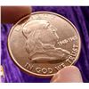Image 5 : COPPER BULLION ROUNDS - HALF DOLLAR REPLICAS - ONE AVDP OUNCE .999 FINE COPPER EACH - LOT OF 2