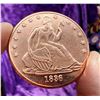 Image 6 : COPPER BULLION ROUNDS - HALF DOLLAR REPLICAS - ONE AVDP OUNCE .999 FINE COPPER EACH - LOT OF 2