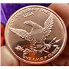Image 8 : COPPER BULLION ROUNDS - HALF DOLLAR REPLICAS - ONE AVDP OUNCE .999 FINE COPPER EACH - LOT OF 2