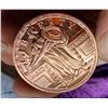 Image 3 : COPPER BULLION ROUND - STANDING LIBERTY REPLICA - ONE AVDP OUNCE .999 FINE COPPER