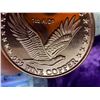 Image 4 : COPPER BULLION ROUND - STANDING LIBERTY REPLICA - ONE AVDP OUNCE .999 FINE COPPER